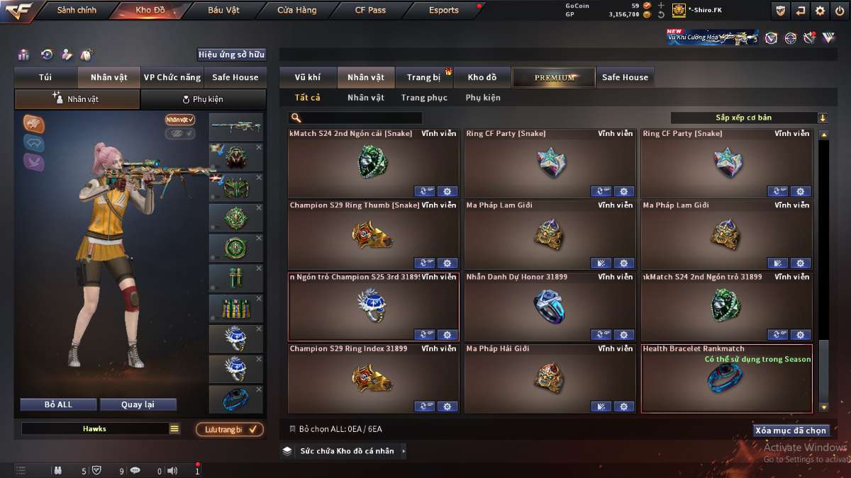 shop acc cf uy tin gia re